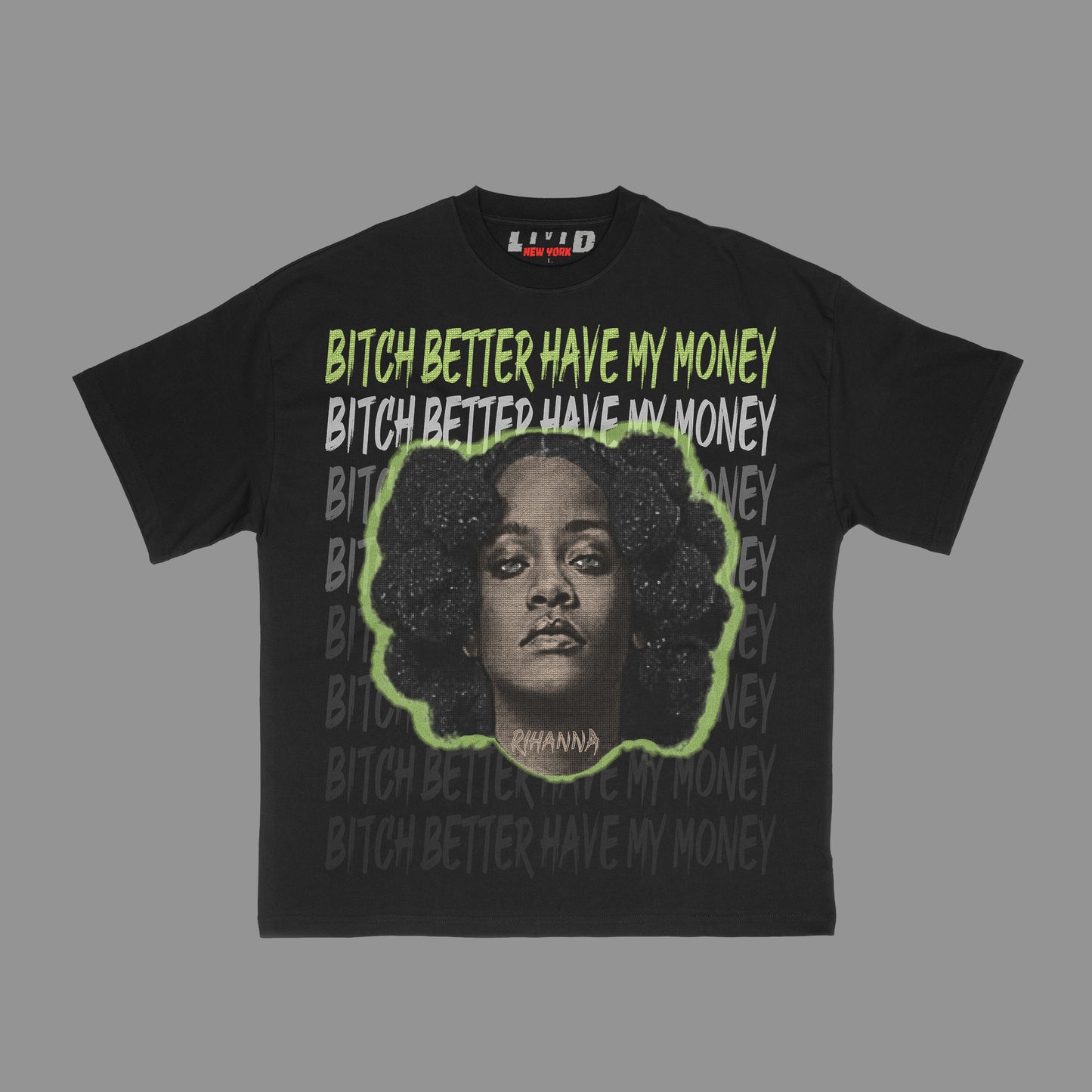 Rihanna v2 Tee Black (5 colors)