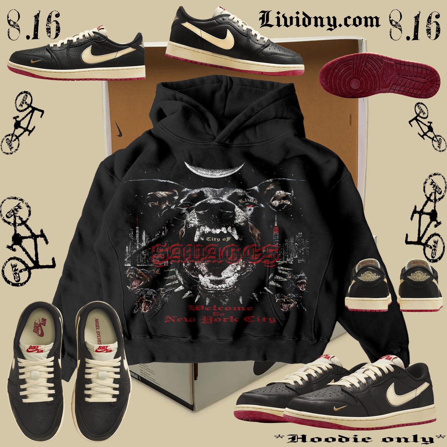 City of Savages Hoodie (bwt)