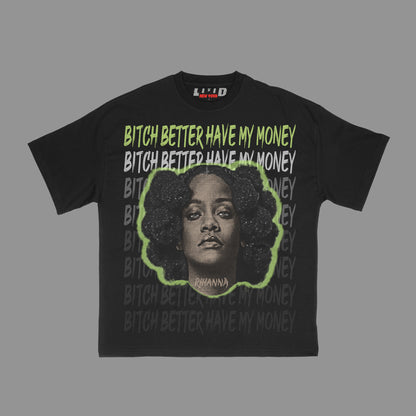 Rihanna v2 Tee Black (5 colors)