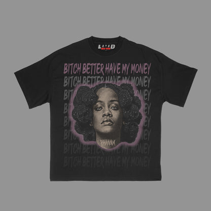 Rihanna v2 Tee Black (5 colors)