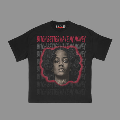 Rihanna v2 Tee Black (5 colors)