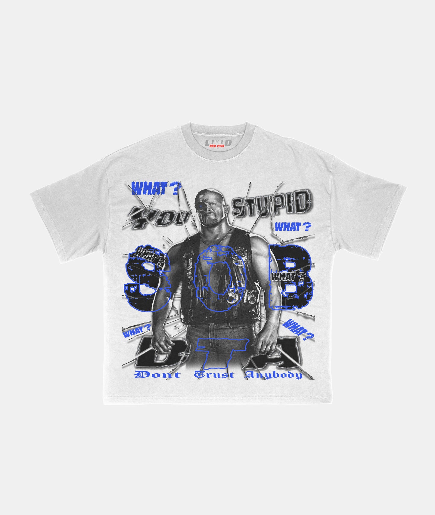 DTA Tee (white/royal)
